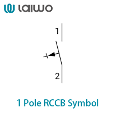 laiwo 1 pole rccb symbol-wosomelec